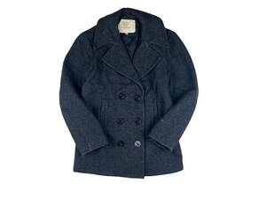 M②/ 1990'S US NAVY (USN) TYPE PEA COAT 米海軍 ピーコート USA製 希少☆ SIZE:36 / チャコールグレー