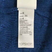 トップショップ★ニットカーディガン【レディース36/青/ブルー】TOPSHOP◆BG744_画像4