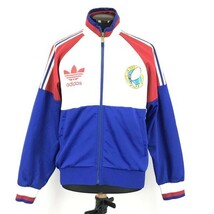 adidas/アディダス★大阪　交野FC　ジャージ/トラックジャケット【メンズL/ホワイト×ブルー】フットボール◆BG731_画像1