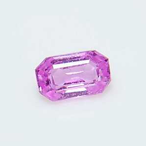 美品! パパラチャサファイア 0.346ct ソーティング付 ステップ ルース(LA-5528)