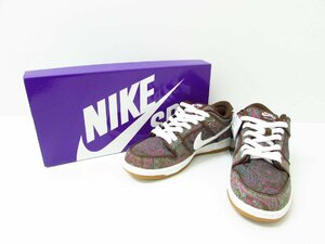 NIKE SB ナイキ DUNK LOW PRM BROWN PAISLEY / DH7534-200 スニーカー 25.5cm ☆SH5934