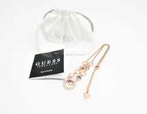 GUESS ゲス 5 STONE CIRC NECKLACE (ROSE GOLD) □UA9348_画像2