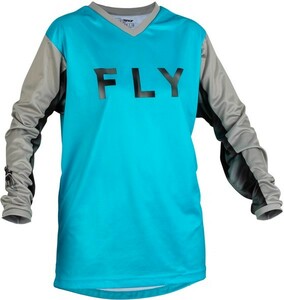 ガールズ用 Mサイズ MXジャージ FLY 23 F-16 スカイブルー/ライトグレー 女性用 モトクロス 正規輸入品 WESTWOODMX