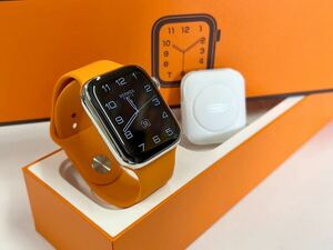 ☆即決 美品 Apple Watch series6 HERMES 44mm アップルウォッチ エルメス GPS+Cellular シルバーステンレス 心電図 シリーズ6 160