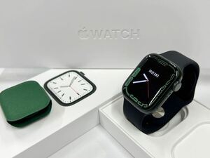☆即決 ほぼ新品 Apple Watch series7 41mm グリーンアルミニウム 緑 アップルウォッチ GPSモデル シリーズ7 バッテリー100%