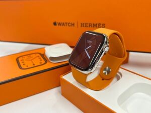 ☆即決 美品 Apple Watch series7 HERMES 45mm アップルウォッチ エルメス GPS+Cellular シルバーステンレス シリーズ7 201