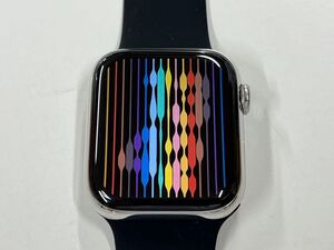 ☆即決 おすすめ 美品 ケア+ Apple watch Series4 シルバーステンレス GPS+Cellular 44mm アップルウォッチ 社外品バンド新品付き
