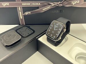 ☆即決 美品 バッテリー96% Apple Watch series5 HERMES 40mm ブラック アップルウォッチ エルメス 黒 GPS+Cellular 210
