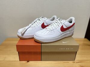 NIKE AIR FORCE 1 LOW RETRO WHITE/UNIVERSITY RED-GUM YELLOW 22SP-I 27.5cm