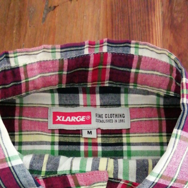 XLARGE　チェックシャツ
