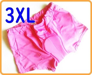 サイクル■インナーパンツ■シリコン【3XL】レディース 肉厚 ゲルパッド お尻の痛みを軽減♪サイクリング 自転車 バイク 乗馬【3XL】女 GEL