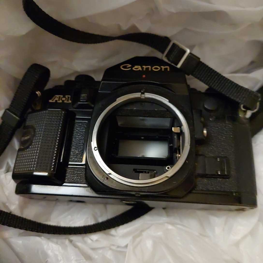 超美品 CANON A-1 ボディ フィルムカメラ モルト新品交換済 Y535