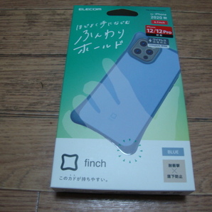 ★ 新品・送料無料 iPhone12/12 Pro ハイブリッドケース ブルー finch ふんわりホールド PM-A20BHVHH2BU ★ 