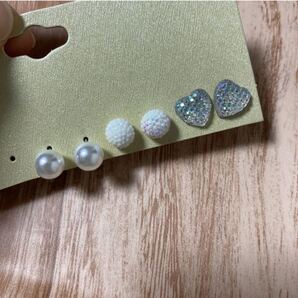 新品未使用 可愛い ピアス 両耳用 3セット No.14