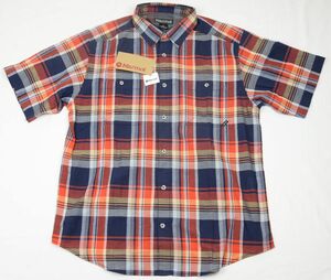 *marmot Marmot short sleeves shirt si- L p Lad half sleeve shirt ( TOMRJA74, navy blue check,L) new goods 