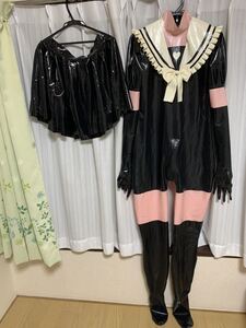 ラテックス ラバースーツ オーダーメイドサイズ 大きいサイズ コスプレ メイド 一部破損