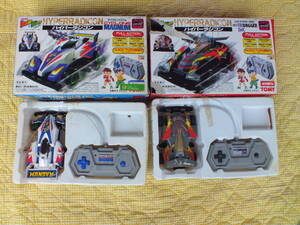 絶版品 トミー&タミヤ ミニ四駆ラジコン ハイパーラジコン 爆走兄弟 ネオトライダガーZMC サイクロンマグナム 作動確認済 電池付属