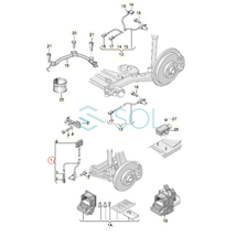 アウディ A4 B6(8E2 8E5 8H7 8HE) フロント スピードセンサー ABSセンサー 左右共通 8E0927803A 出荷締切18時_画像4