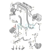 VW パサートCC B6(3C2 3C5 357 358) フロント ブレーキホース 左右セット 3C0611701B 3C0611701H 出荷締切18時_画像2