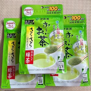 伊藤園 お~いお茶 さらさら抹茶入り緑茶 80g+3個