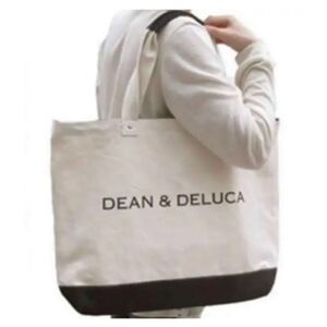 DEAN&DELUCA ディーン&デルーカ トートバッグ シンプル 大容量 キャンバストートバッグ エコバッグ トート