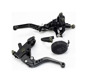 ◆送料無料◆即納◆汎用 黒 ブレーキ クラッチ マスターシリンダーセット ブラック SUZUKI