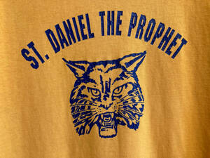 80s 90s USA製 ヴィンテージ ST.DANIEL THE PROPHET FRUIT OF THE LOOM 黒タグ タイガー 虎 Tシャツ