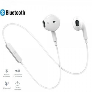 ワイヤレス Bluetooth イヤホン ヘッドセット マイク付き ホワイト