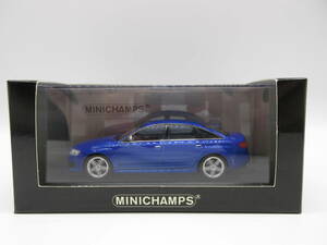 1/43　ミニチャンプス　アウディ Audi RS6 ミニカー　ブルーメタリック