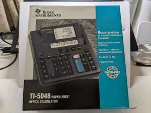 【未使用 ビンテージ】TexasInstruments TI-5048 ペーパーフリー計算機