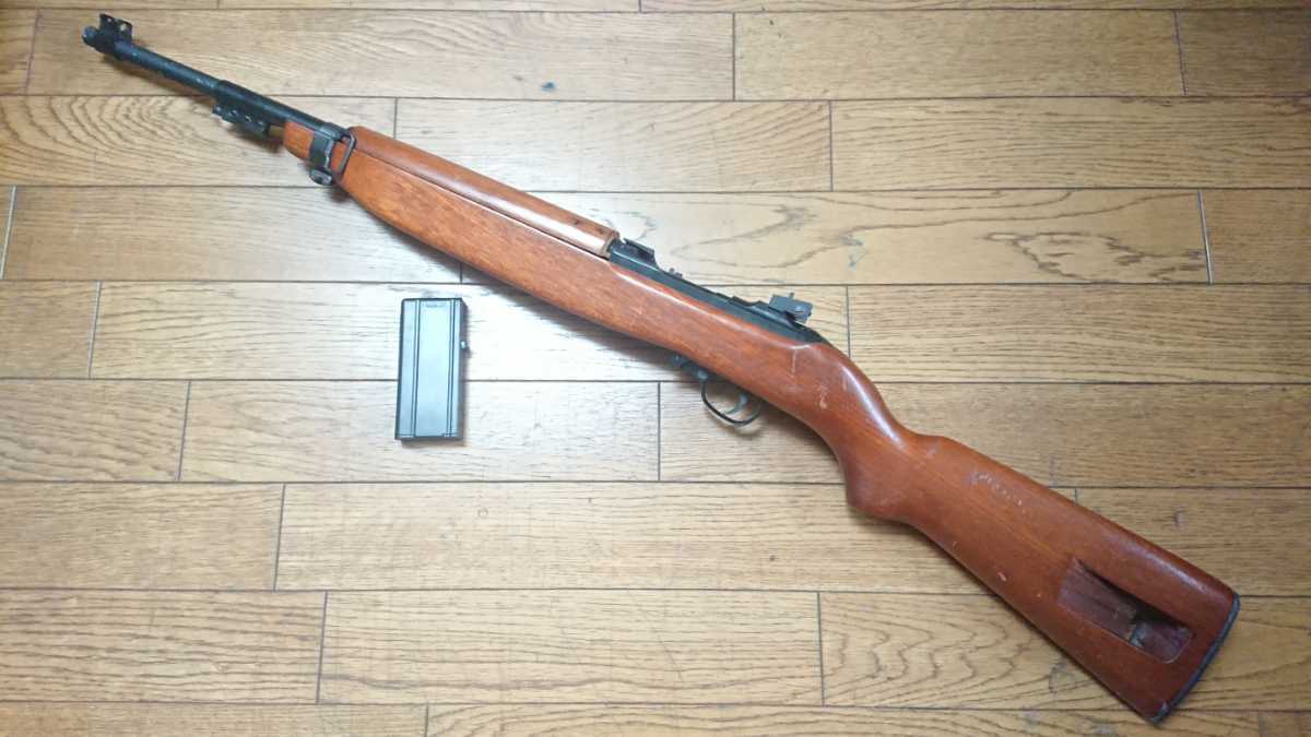 これに ヤフオク! - マルシン US M1カービン ガスオペレーション 木