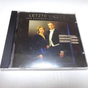 輸入盤/Preiser Records「Letzte Lieder 〜シューベルト、ヴォルフ、シュトラウス歌曲集」フォンターナ/ウェーバー/ヴェルバ