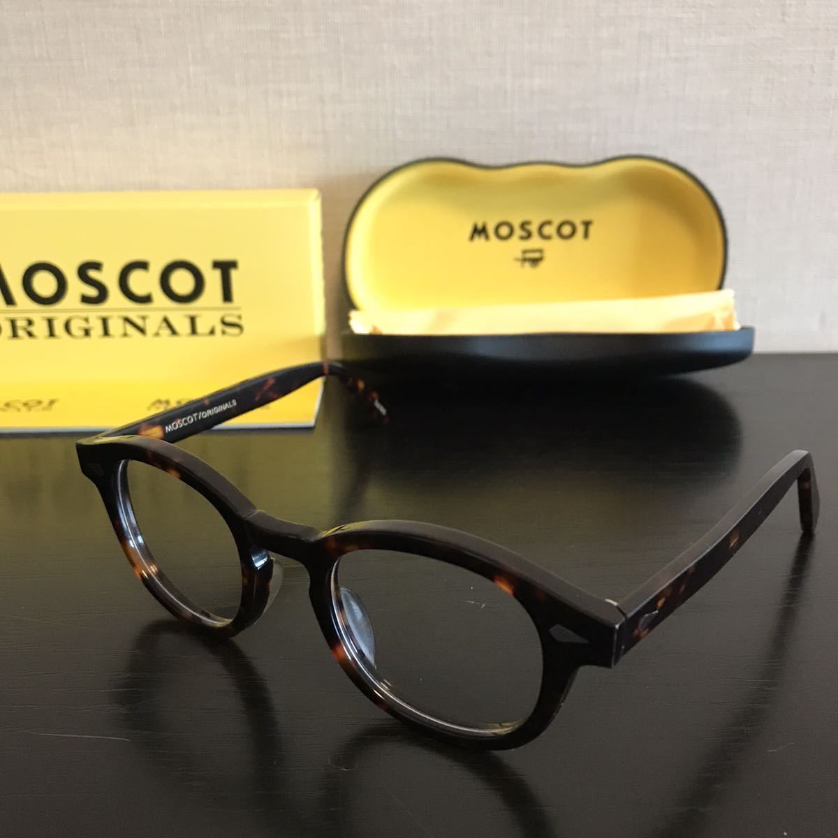 低価格の MOSCOT モスコット レムトッシュ 44黒 はらだ サングラス