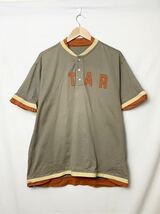 90s ビンテージ TAR COM ベースボール シャツ ポロ ストリート Tシャツ 裏原 ヘンリーネック 半袖 アーカイブ オールド レイヤー_画像1