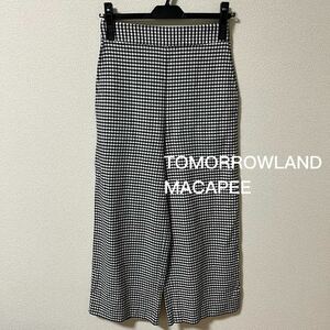 TOMORROWLAND MACAPEE ワイドクロップドパンツ