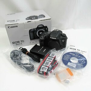 1円～ Canon キヤノン EOS 7D Mark II デジタル一眼レフカメラ ボディのみ 付属品・箱付 y206-1477417k【Y商品】