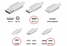 ScR 3in1 USBケーブル グレー 6本セット 1.2m (ライトニング/TypeC/Micro USB端子) 充電コード 2.4A 3台同時給電可能 iPhone / Android 3_画像4