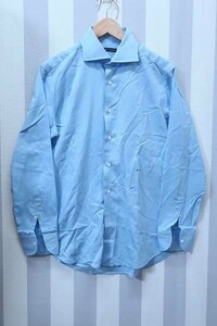 2-2284A/麻布テーラー ヘリンボーンホリゾンタルカラーシャツ azabu tailor 送料200円 