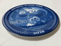 USJ UNIVERSAL STUDIOS セサミストリート 2018 イヤープレート エルモ モッピー クッキーモンスター ビッグバード 陶器 20.5-2.5㎝ 未使用,_画像4