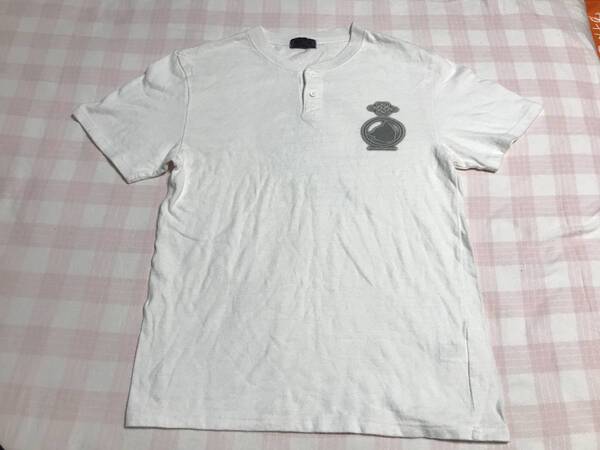 鉄腕アトム 厚手 ボタン付き シャツ 白 M