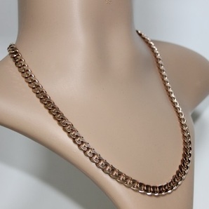 ★ ネックレス ★ 6面カット 喜平チェーン 8mm幅 50cm PGL ステンレス製 IPコーティング ( サージカル 316L )