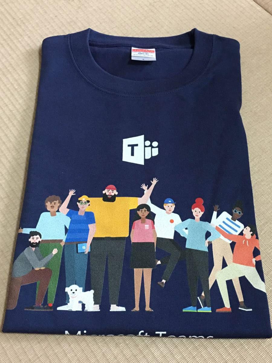 再値下げ 新品 非売品 限定 ノベルティ マイクロソフト Ｔシャツ Ｌサイズ ネイビー
