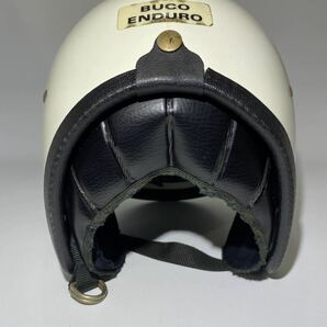 レア Buco ブコ Enduro エンデューロ ホワイト 白 スクエア デカール ビンテージ ヘルメット 60s 70s vintage helmet BELL ベル McHALの画像7