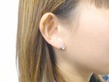 ピアス プラチナ ピアス ペア ダイヤモンド 一粒ダイヤモンド ;大粒 スタッドピアスダイヤモンド 1.0ct 天然石 ダイヤ 送料無料 人気_画像3