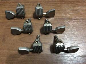 KLUSON Vintage 60s〜70s クロームワッフルバックペグ　6個セット　Chrome waffleback tuners クルーソン ビンテージ　ワッフルペグ