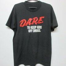 90s アメリカ製　Tシャツ　ML 黒　DARE ヴィンテージ　90年代　アメリカ古着　sy2349_画像2