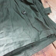 80s USA製　ミリタリーつなぎ　ML　緑　100％COTTON 美ユーズド　ンテージ　アメカジ古着　sy2395_画像8