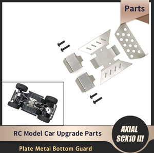 Scx10 III 3 поколение AXI03007 гидравлический машина нержавеющая сталь сталь шасси armor - metal защита шасси armor - защита plate металл низ защита 