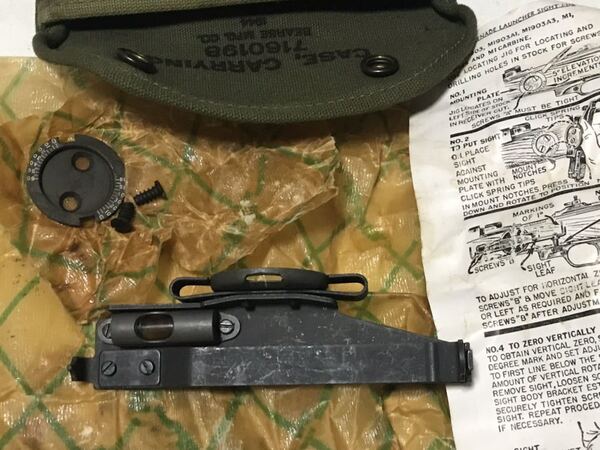 ww2 朝鮮戦争 ベトナム戦 米軍 グレネード ランチャー サイト M15 照準器 1944製 M1カービン M1903ライフル M1ガーランド
