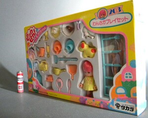 当時物 1986 ★★こえだちゃん ピカピカわんさかセット !! 旧タカラ 家電 お菓子 ワンちゃん 小鳥 イヌ 着せ替え★★未使用 デッドストック